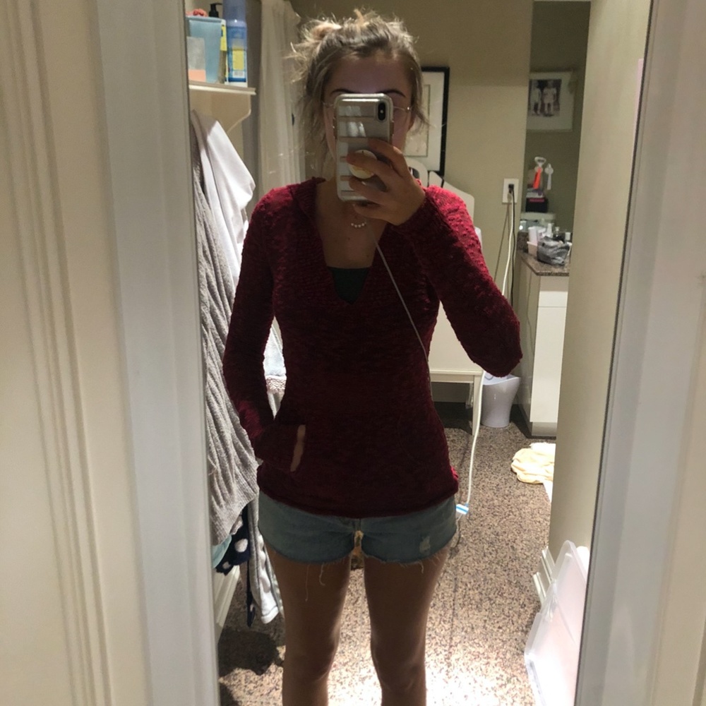 Pink Roxy Knit Sweatshirt - Picture 3 of 4